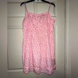 Free People Gabby Cherry Print Mini Sleeveless Dress Size Large Women